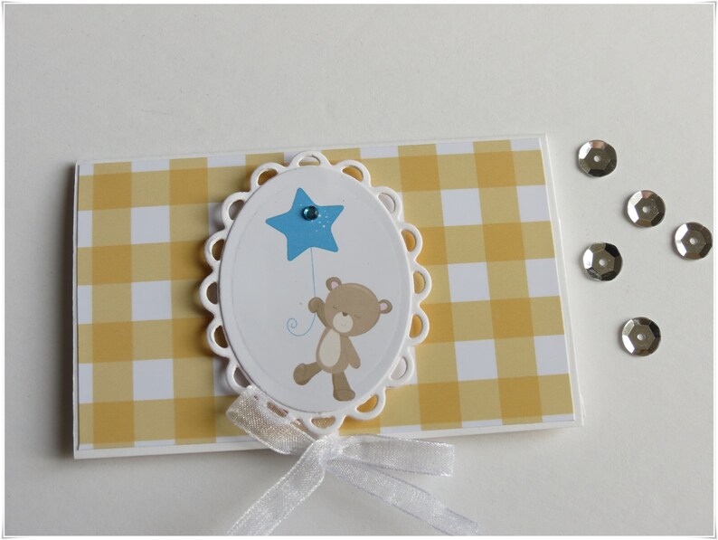 Teddy Bear Gift Card Holder Gift Card Holder For Baby Shower Etsy