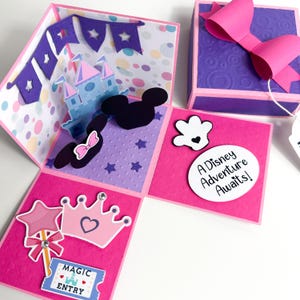 Family Vacation Reveal Box, Travel Surprise Announcement Box, Princess Castle Surprise image 6
