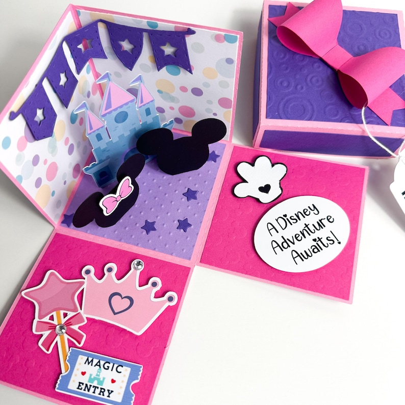 Family Vacation Reveal Box, Travel Surprise Announcement Box, Princess Castle Surprise image 6
