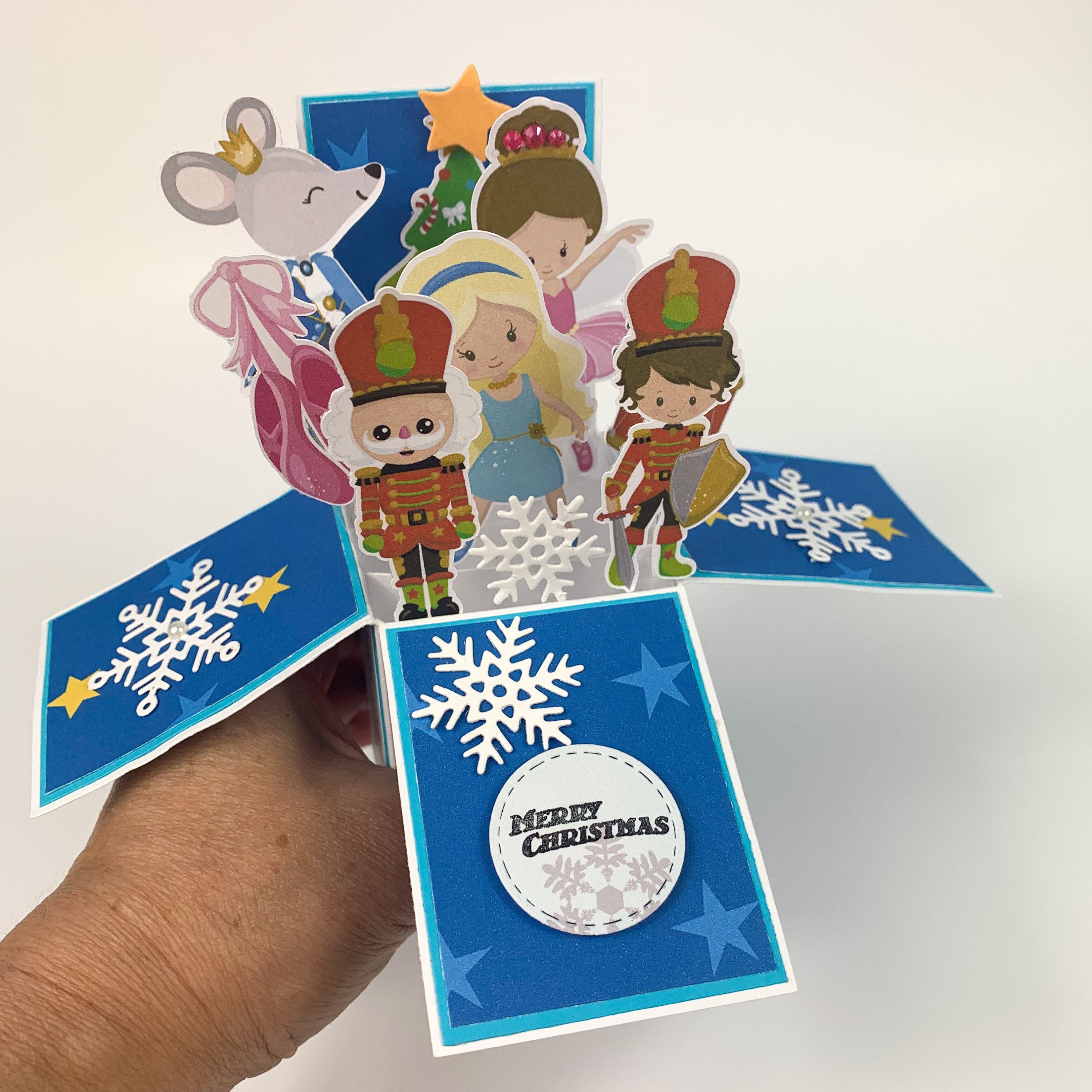 The Nutcracker Pop up Card Christmas Pop up Card Christmas Etsy