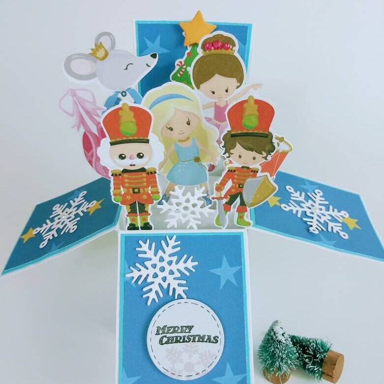 The Nutcracker Pop up Card Christmas Pop up Card Christmas Etsy