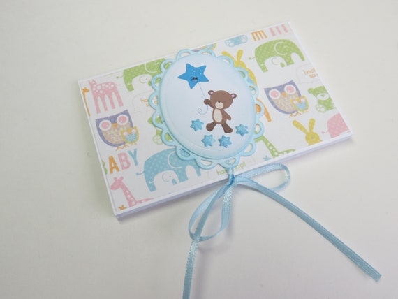 Baby Shower Gift Gift Card Holder Baby Bear Baby Shower Etsy