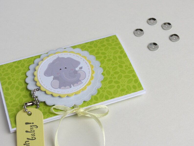 Elephant Giftcard Holder Baby Gift Gift Card Holder Baby Etsy