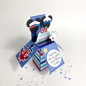 Disney Cruise Surprise Card, Cruise Reveal Gift, Vacation Announcement, Nautical Adventure Reveal, Cruise  Surprise, Disney Family Cruise