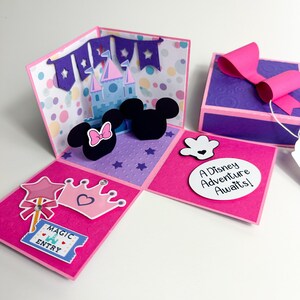 Family Vacation Reveal Box, Travel Surprise Announcement Box, Princess Castle Surprise image 3