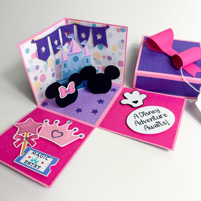 Family Vacation Reveal Box, Travel Surprise Announcement Box, Princess Castle Surprise image 3