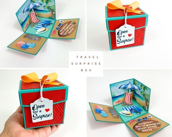 Surprise Beach Vacation, Travel reveal box, island travel, Vacation reveal box, travel surprise box, beach destination, vacation destination