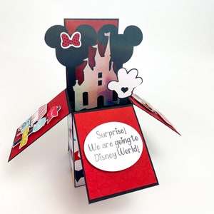 Disney Park Travel Reveal Card, Surprise Family Trip Announcement, Vacation Reveal Card, Magic Place Card Surprise, Children Travel Surprise