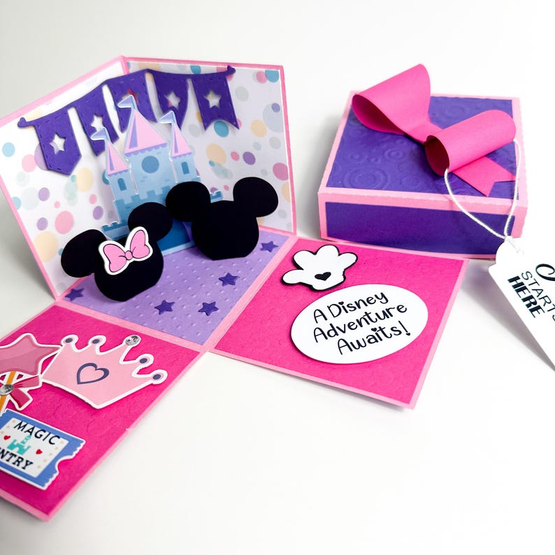 Family Vacation Reveal Box, Travel Surprise Announcement Box, Princess Castle Surprise image 7