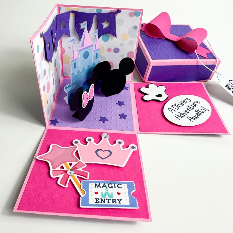 Family Vacation Reveal Box, Travel Surprise Announcement Box, Princess Castle Surprise image 5