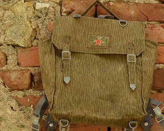 Military Backpack,Waterproof Backpack,Green Military Bag,Vintage Army Bag,Unisex Bag,Camouflage Backpack,Old German Army Bag,Vintage Gift