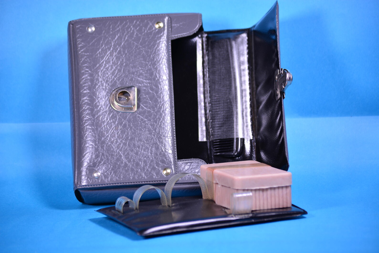 Vintage Men Shaving Travel Caseleather Shaving Caseshaving Etsy