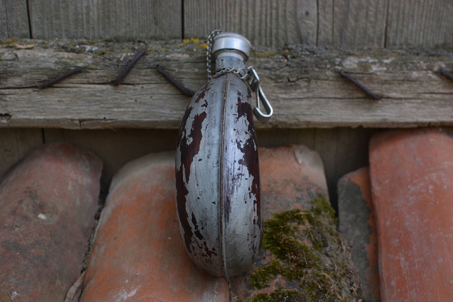Aluminum Military Canteen,flask Water Bottle,water Flask,wood Cover