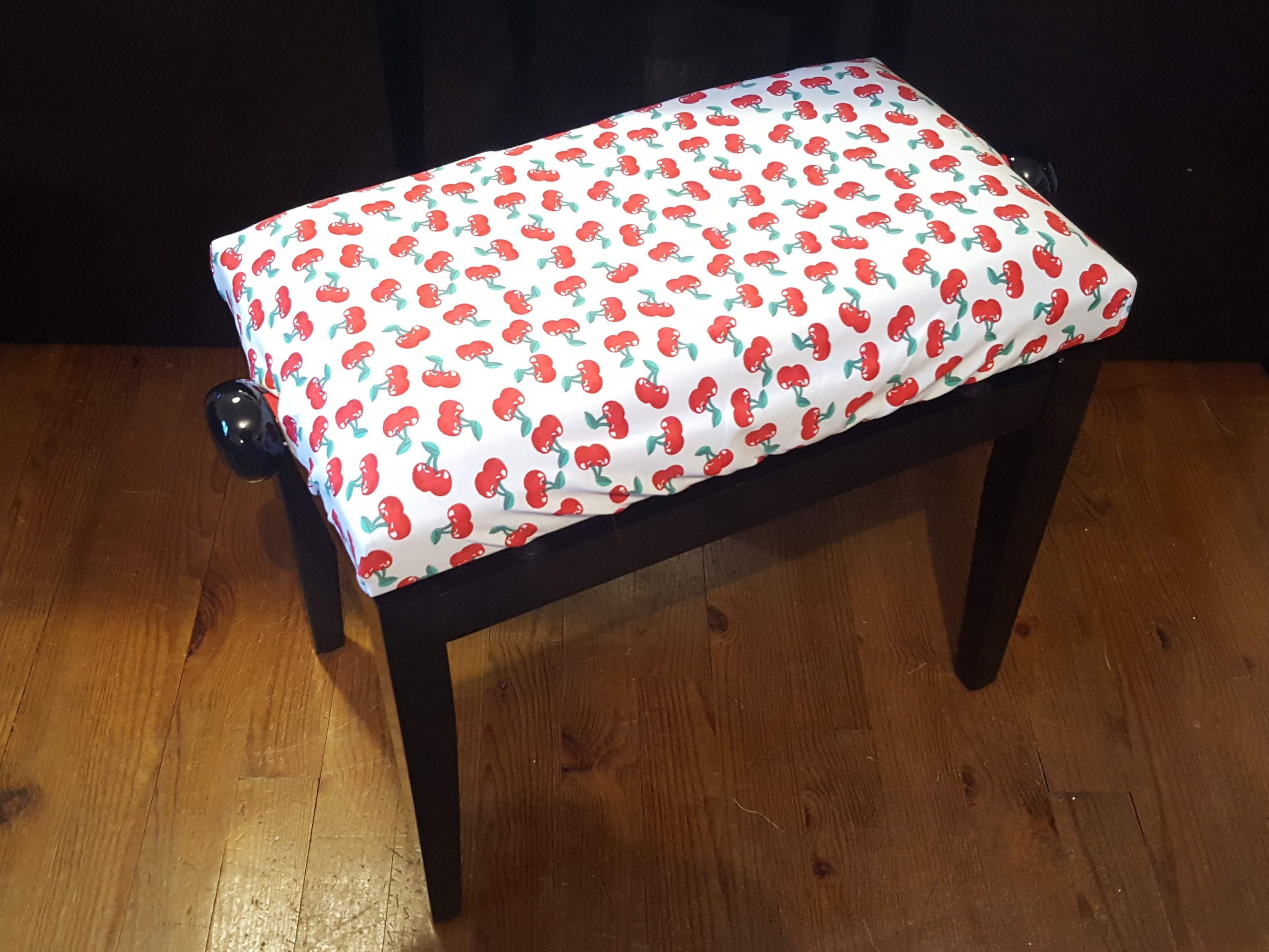 Housse Pour Tabouret de Piano - Cerises