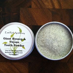 Giant Hyssop and Thyme Tooth Powder 1 oz. Homegrown