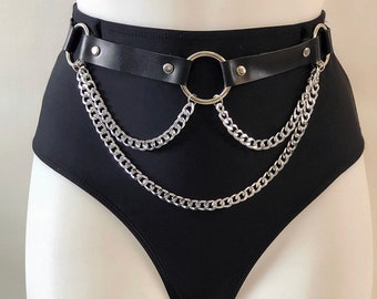 silver chain belt etsy