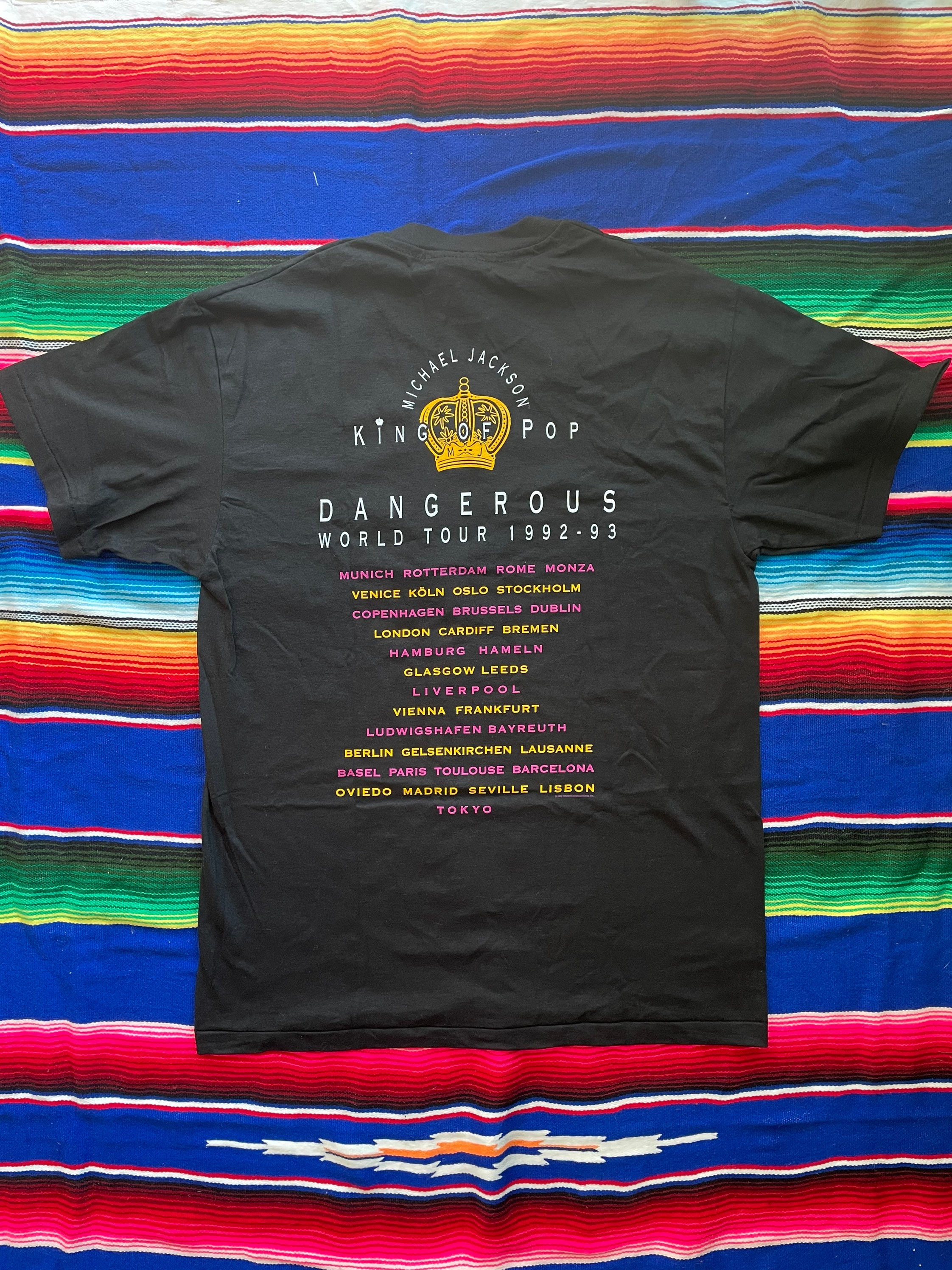 Vintage Michael Jackson T-shirt 1992 Dangerous Concert Tour 