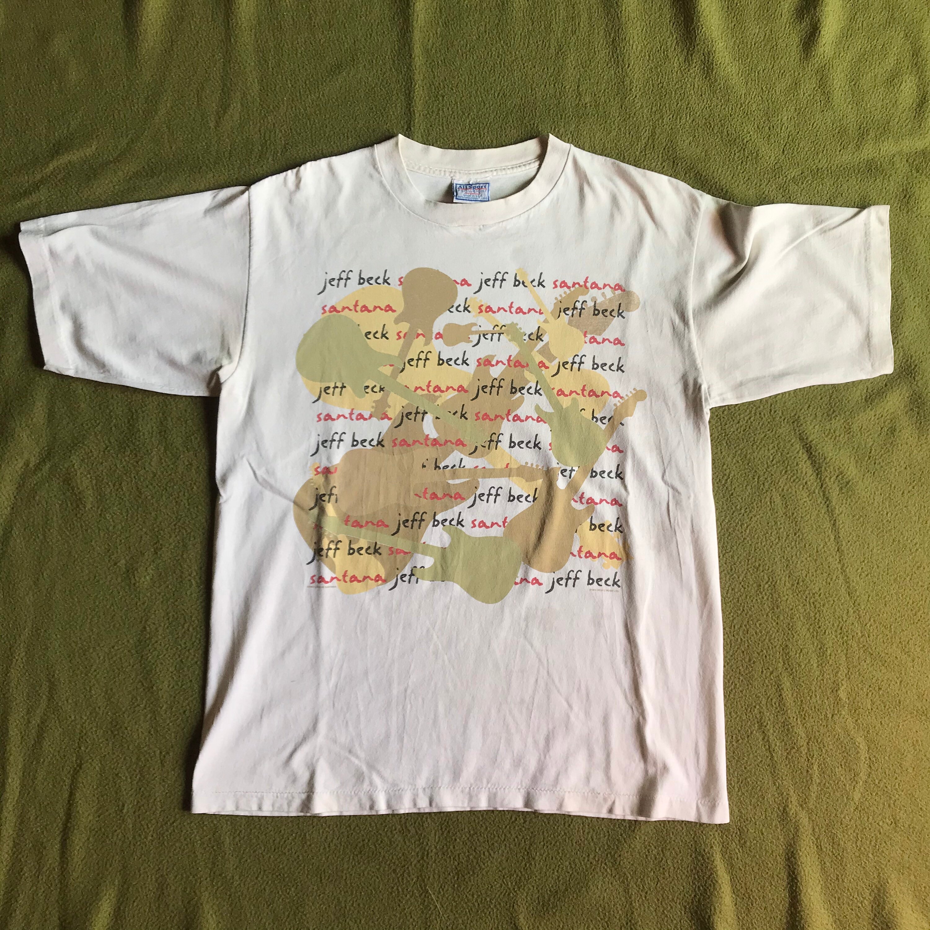 Vintage 1995 Jeff Beck and Santana tour tshirt | Depop