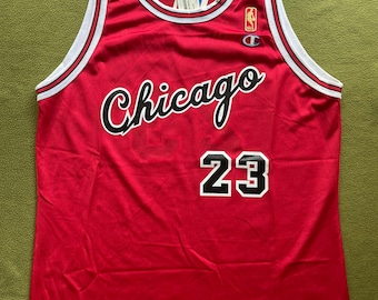 Vintage Michael Jordan Chicago Bulls NBA Basketball Jersey Champion #23 44  Retro