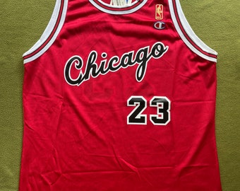 Vintage Michael Jordan Chicago Bulls NBA Basketball Jersey Champion #23 44  Retro