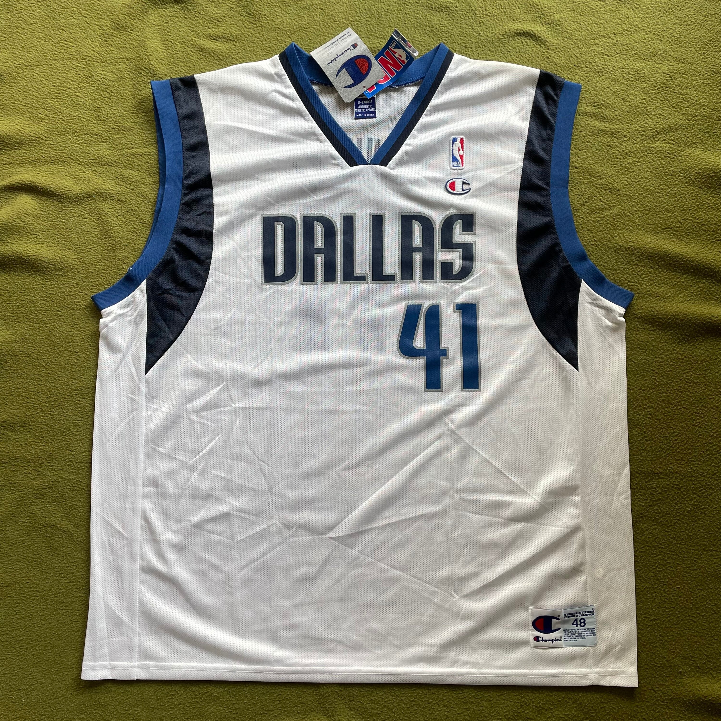 DIRK NOWITZKI  Dallas Mavericks 2003 Away Reebok Throwback NBA