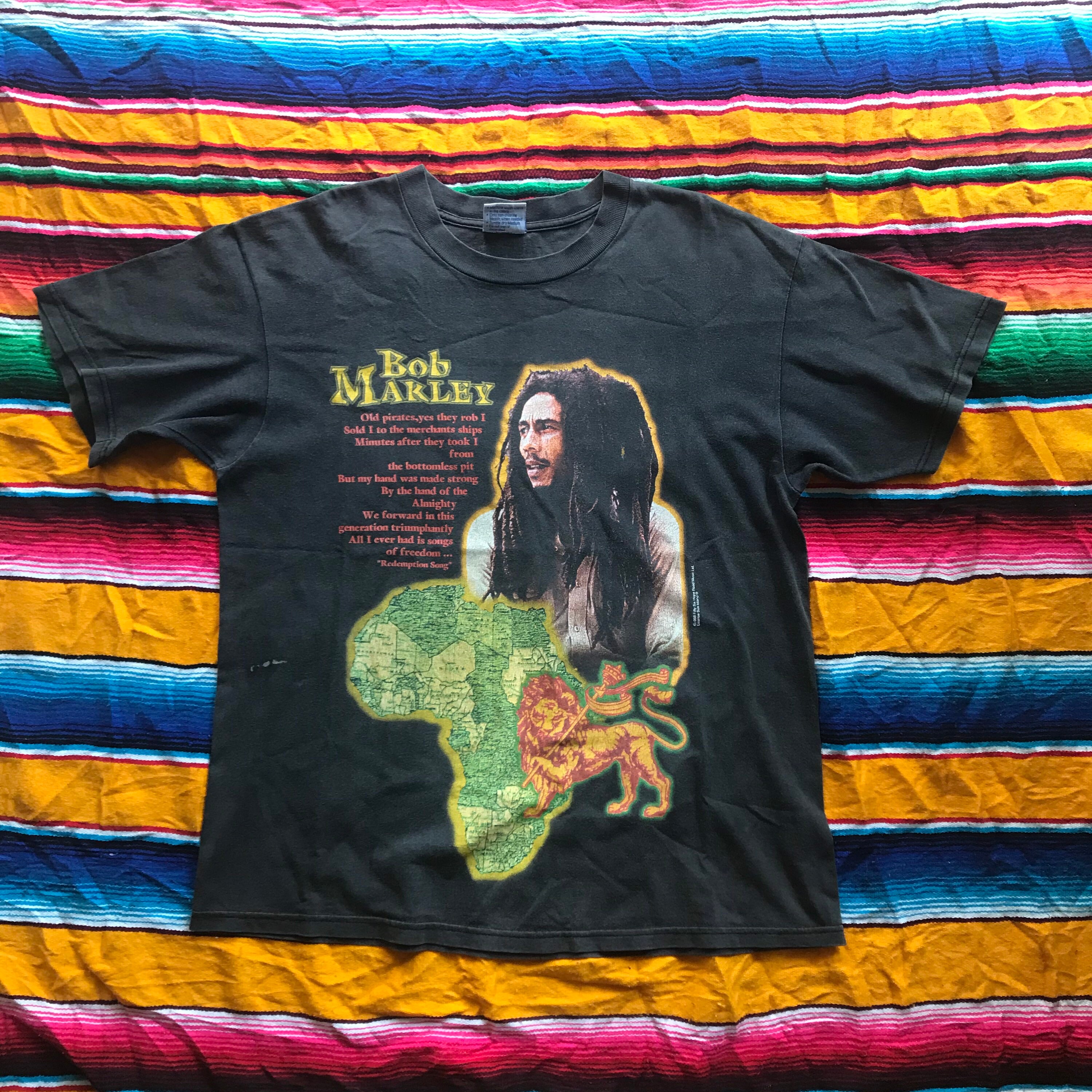 90's Bob Marley Tシャツ ビンテージ vintage bob marley t shirt 2XL zion 90s Y2k double sided