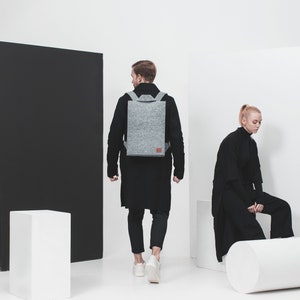 Sac à dos / Macbook Pro 16" / 17 inch bag / Laptop Bag / Felt Bag / Wool Felt Bag / 17" Laptop / Macbook Pro Bag / Rucksack / Handmade