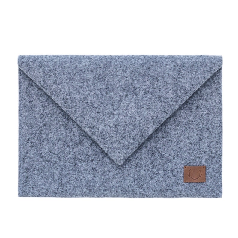 13 Laptop bag / Envelope Cluch / 1516 cover / Laptop Case / MacBook Pro / Felt Bag / 14 Laptop / Document Case image 8