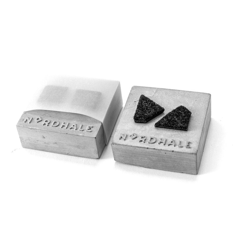 Minimalist Grey Square Earrings/ Gray Earrings/ Grey Studs/ Square Grey Studs/ Everyday Studs/ Minimalist Studs / Square Studs/ Geometric image 8