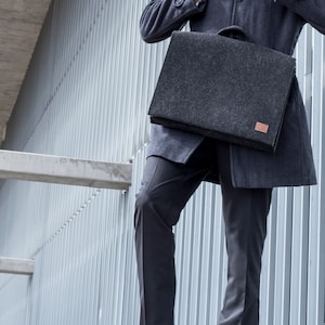 Sac pour ordinateur portable 15-16" / Mallette unisexe / Macbook Pro / Laptop Bag / Felt Laptop Bag / Felt Bag / Macbook Pro Bag / Case / Sac à bandoulière