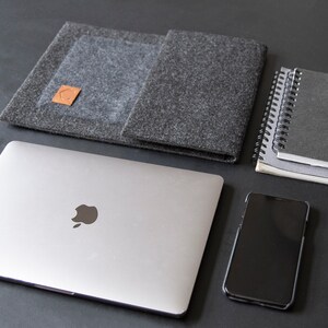13 laptop bag / 1516 laptop bag / MacBook Pro / Laptop Bag / Felt Laptop Bag / Felt Bag / 13 Laptop Case / DocumentCover image 7