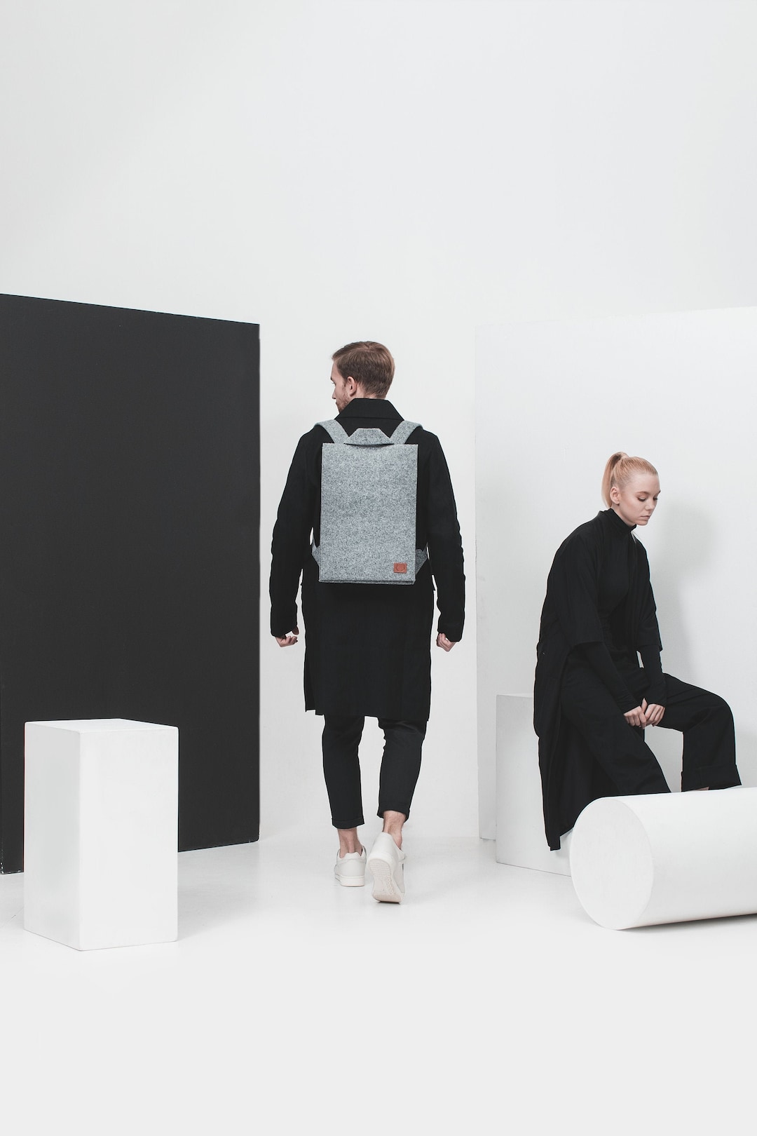 Backpack / MacBook Pro 16" / 17 Inch Bag / Laptop Bag / Felt Bag / Wool ...