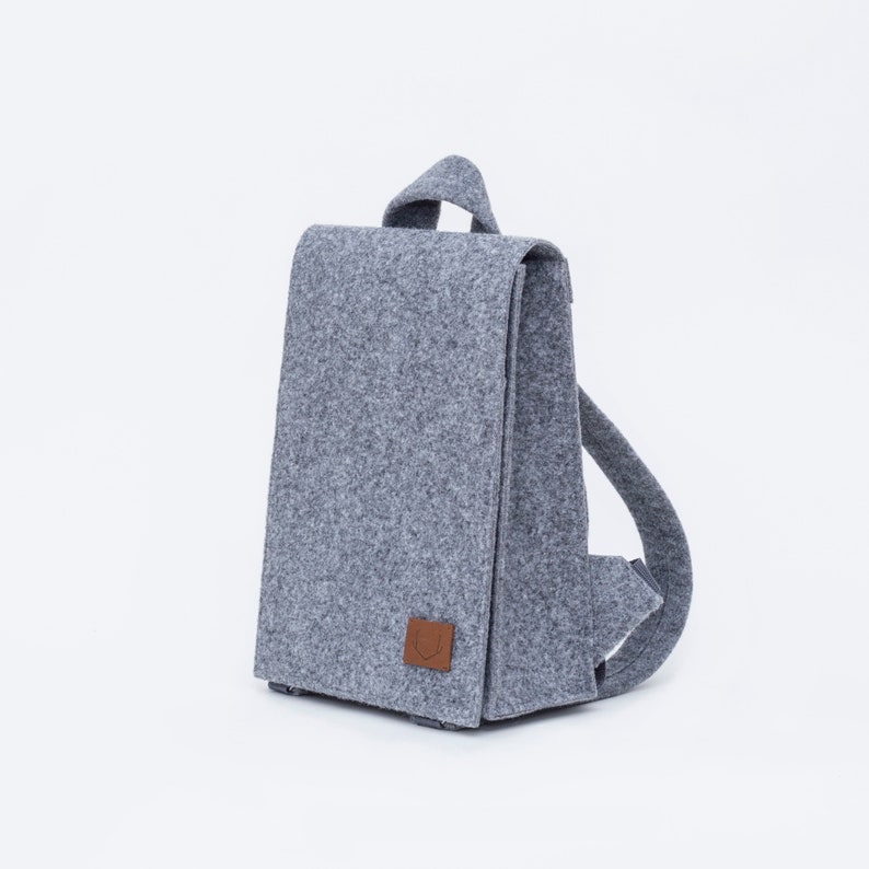Backpack / Laptop Bag / Felt Laptop Bag / Wool Felt Bag / 13 inch/ MacBook Pro Bag/ Laptop case/ Computer bag/ Handmade image 2
