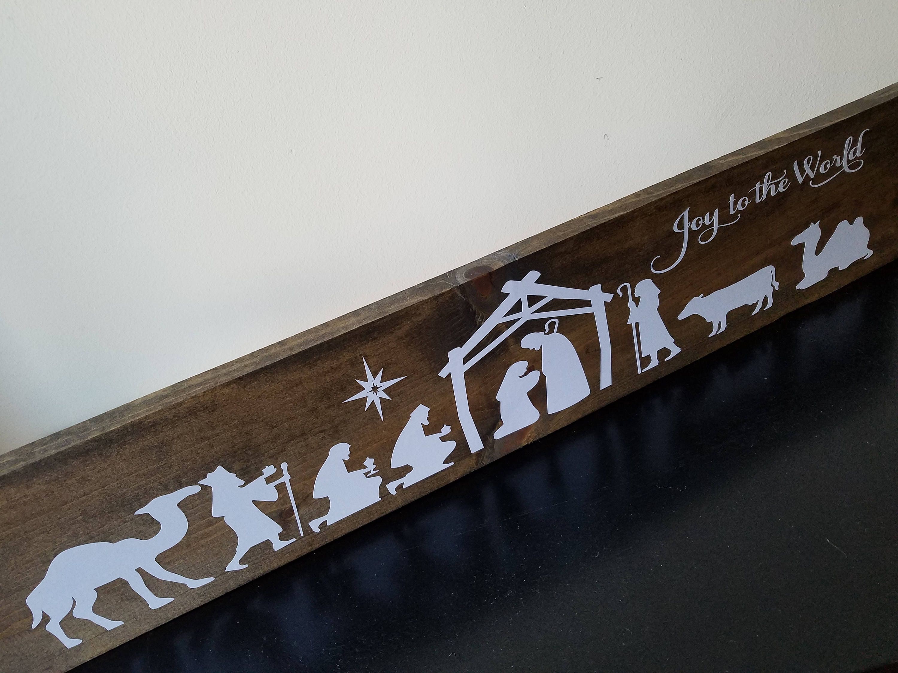 Rustic Nativity Sign ~ Christmas Sign ~ Nativity ~ Nativity Sign ...