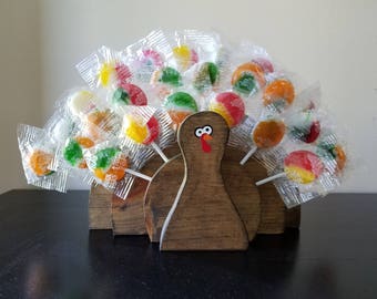 The Original Turkey Sucker Holder, Fall Decor, Thanksgiving Decor, Turkey Centerpiece, Thanksgiving Table, Kids Table Decor, Stand