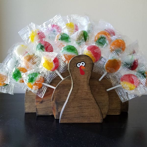 The Original Turkey Sucker Holder, Fall Decor, Thanksgiving Decor, Turkey Centerpiece, Thanksgiving Table, Kids Table Decor, Stand