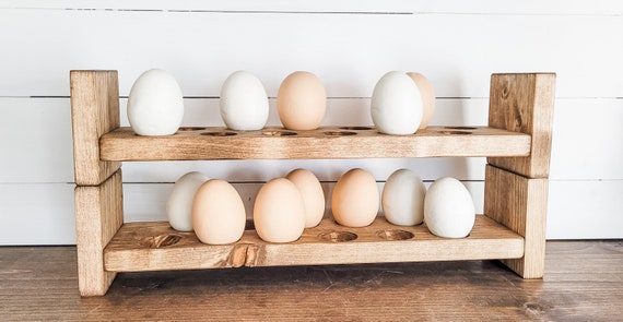 Stackable Egg Holder, Fresh Egg Holders, Egg Holders, Egg Holder for Counter,  Farm Egg Holder, Farm Decor 