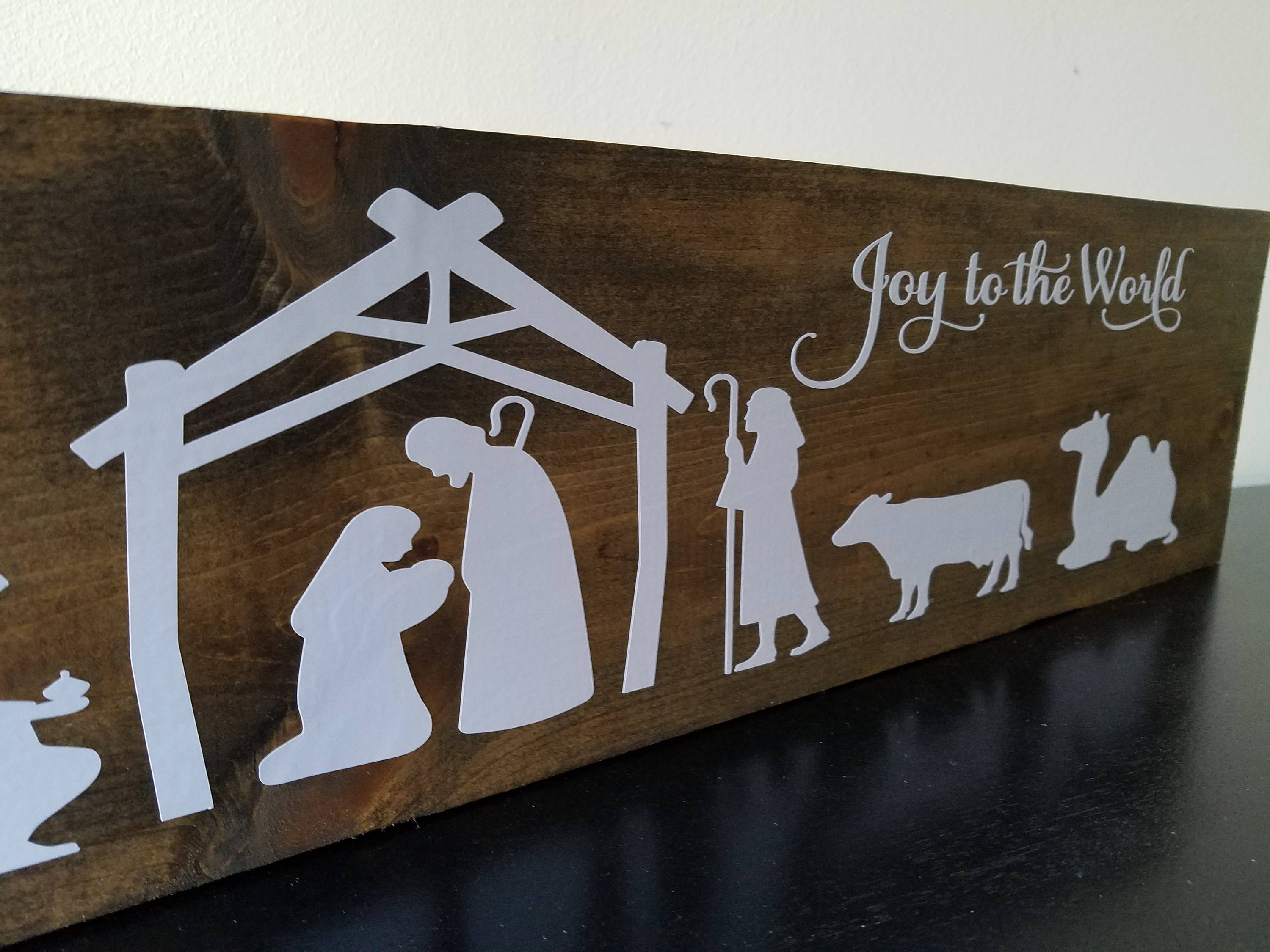 Rustic Nativity Sign ~ Christmas Sign ~ Nativity ~ Nativity Sign ...