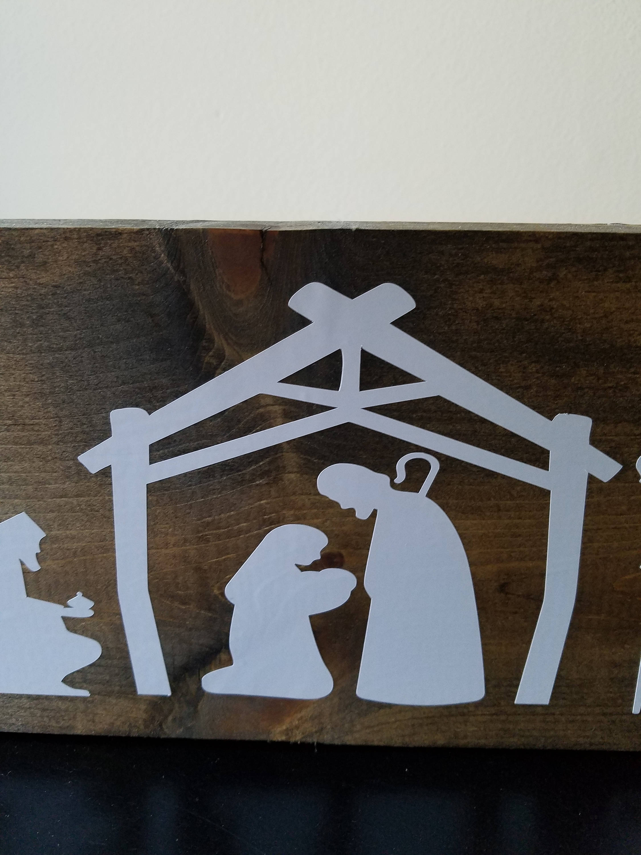 Rustic Nativity Sign ~ Christmas Sign ~ Nativity ~ Nativity Sign ...