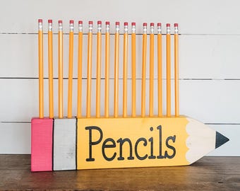 Portalápices, portalápices para el aula, regalo para profesores, lápices, organización del aula, almacenamiento de lápices