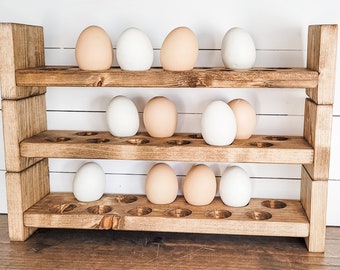 Stackable Egg Holder, Fresh Egg Holders, Egg Holders, Egg Holder for Counter, Farm Egg Holder, Farm Decor