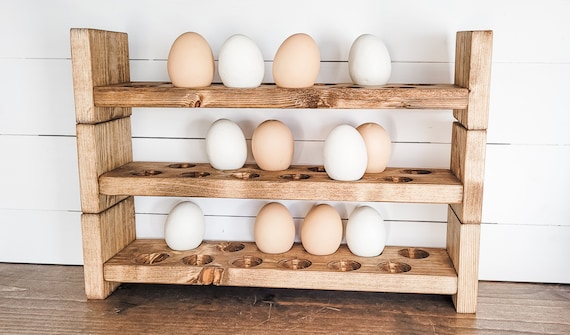 Stackable Egg Holder, Fresh Egg Holders, Egg Holders, Egg Holder for Counter, Farm Egg Holder, Farm Decor