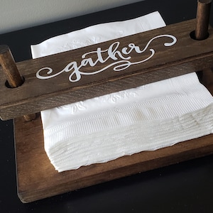 Serviettenhalter aus Holz ~ Sammeln