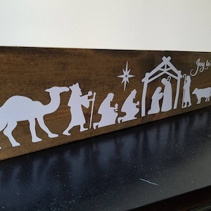 Rustic Nativity Sign ~ Christmas Sign ~ Nativity ~ Nativity Sign ~ Wooden Navtity