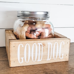 Hunde Leckerli Glas, Leckerli Glas, Hunde Dekor, Haustier Lagerung, Dekorative Aufbewahrung, Hundeliebhaber, Haustier Geschenke