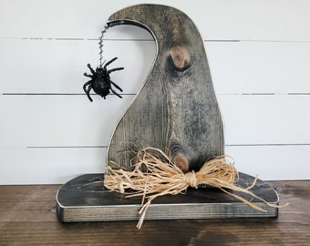 Wooden Witch Hat Halloween Decor | Handmade Spooky Fall Farmhouse Decoration