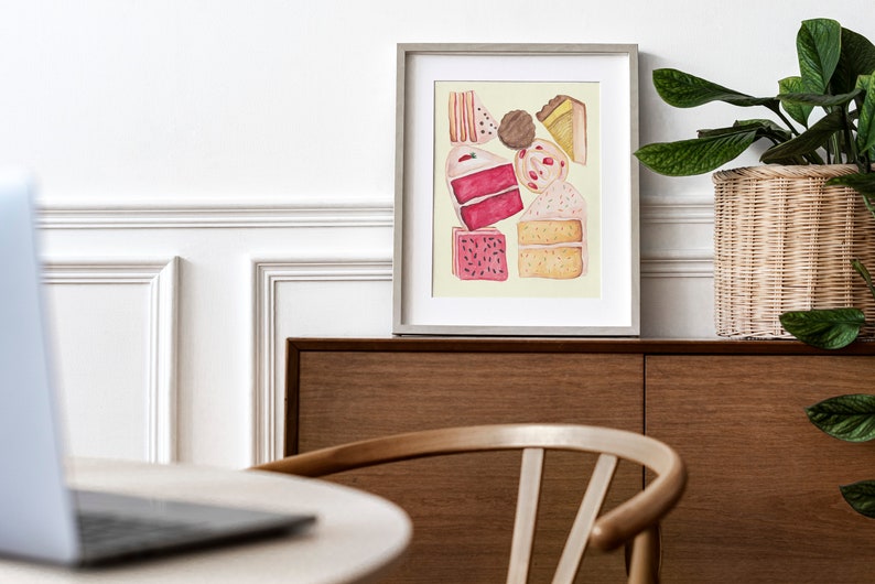 Cake Poster - Bakery Art - Sweets Print - Desserts Art Print ...