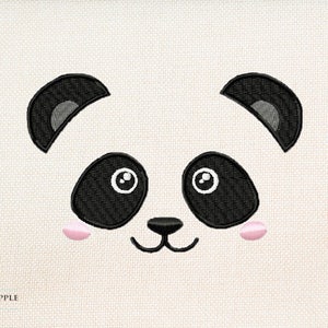 Panda embroidery design - 4 sizes - bear embroidery design - baby embroidery design - panda face embroidery - panda embroidery
