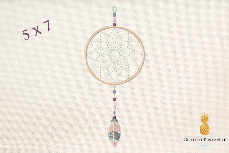 Dream Catcher Embroidery Design 3 Sizes Embroidery Design Etsy