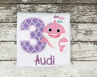 Baby Shark Birthday Shirt Etsy Baby Shark Birthday Shirt Etsy